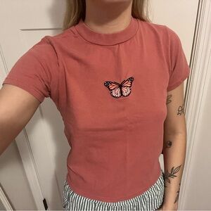 Brandy Melville Butterfly Top